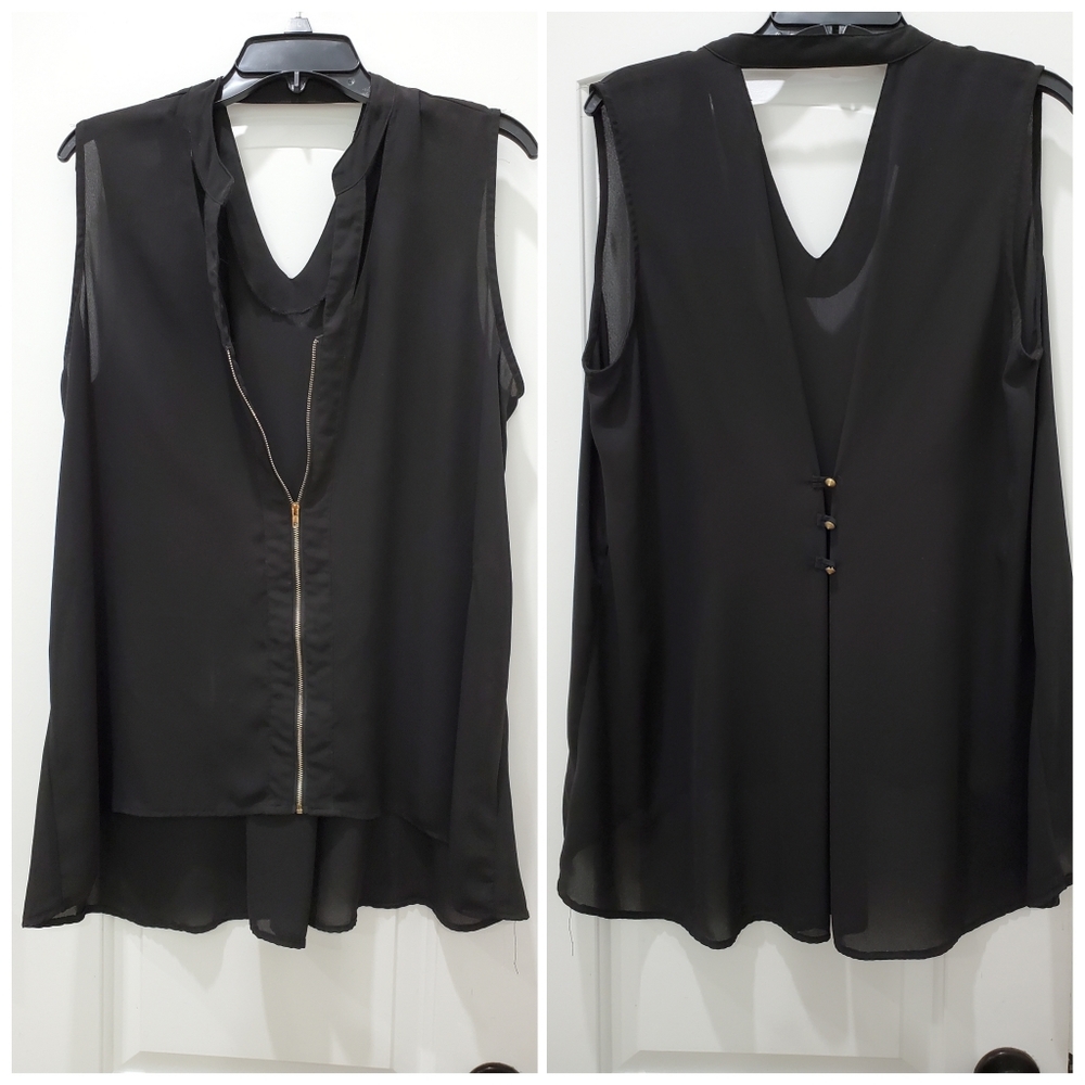 Metaphor Tank Top Blouse- Sz XL